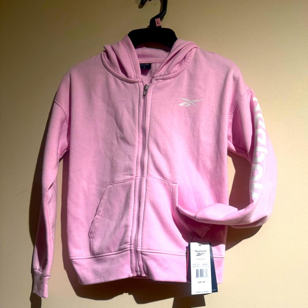 Nwt Little Girls 6x Super Cozy And Cute Patch Core Hoodie